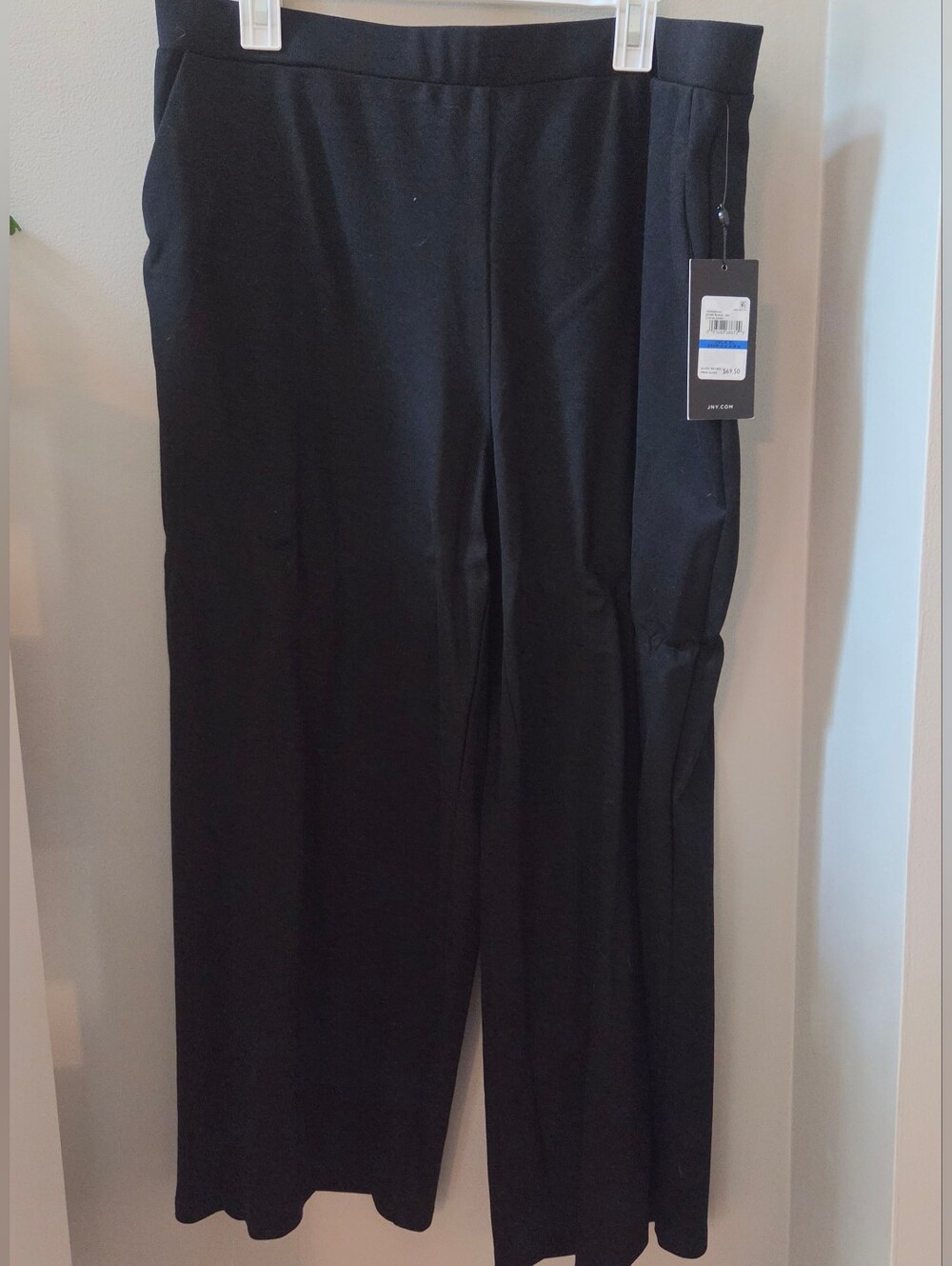 NWT Jones New York Women's Black Dress Pants - Wide Leg XL
